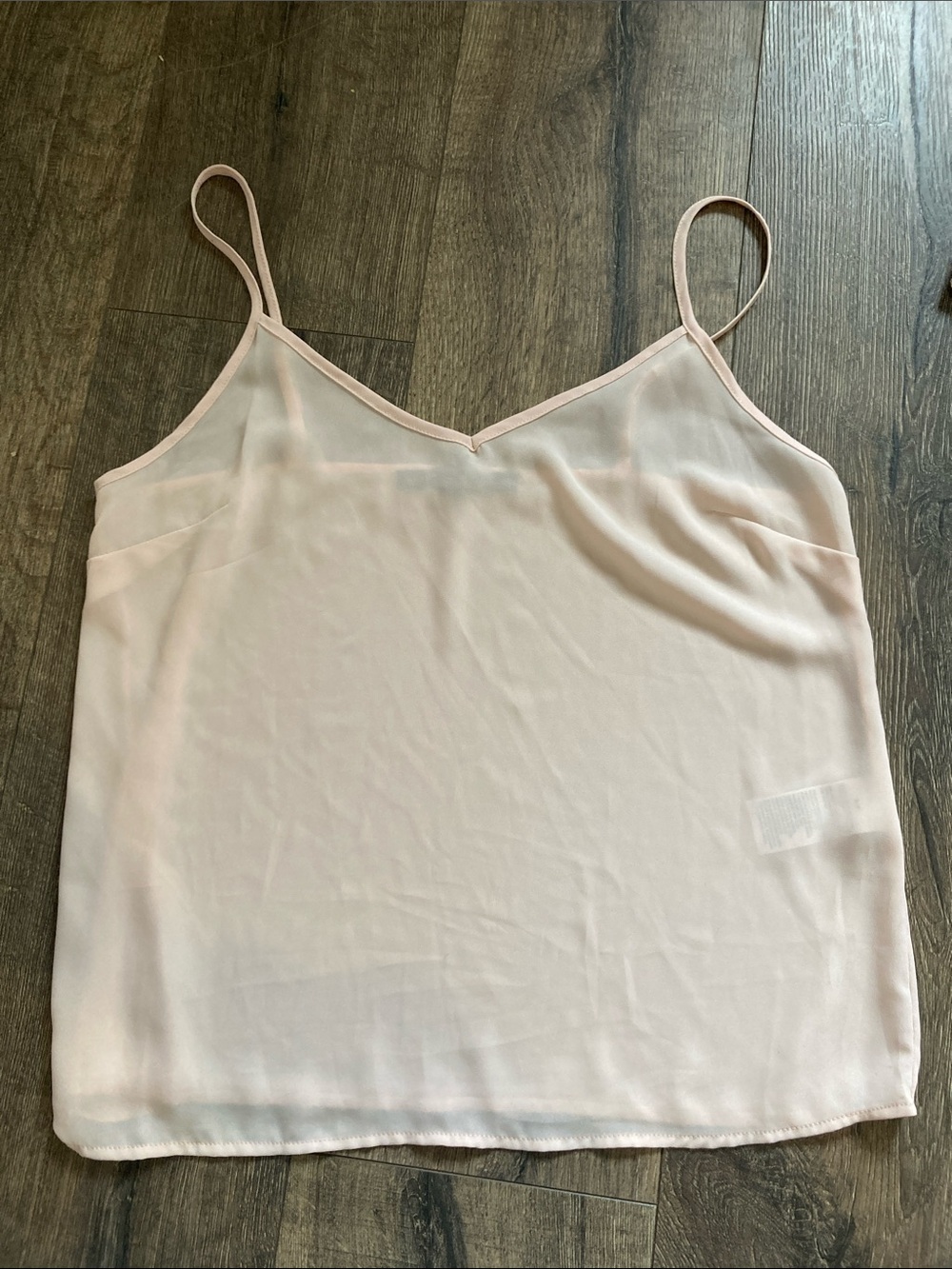 White House Black Market Cami (+ sheer blouse)